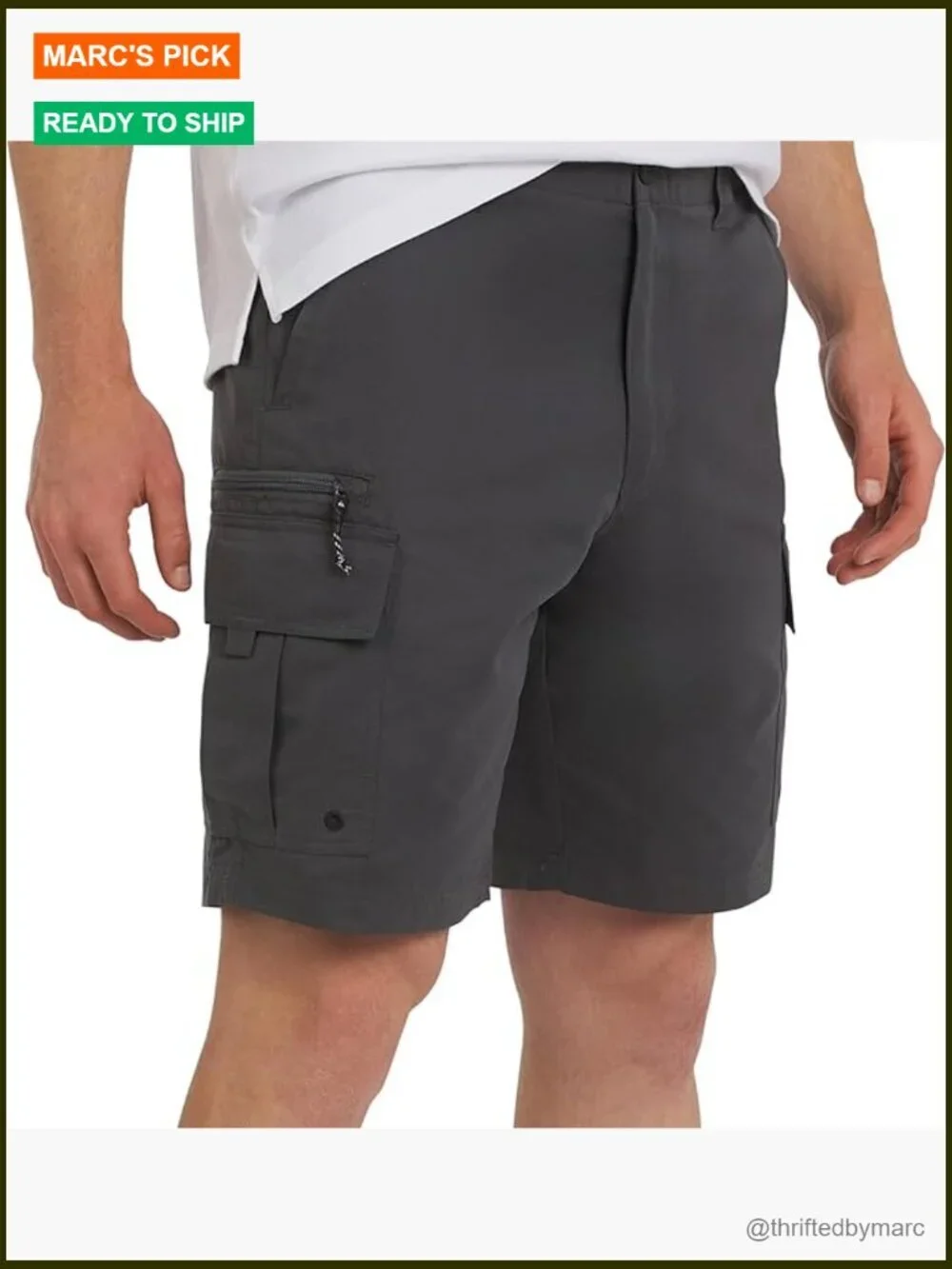 Regular Fit Hybrid Cargo Shorts with 7 Pockets, 9-Inch Inseam, Water-Friendly